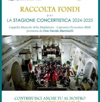 Dar voce ai nuovi talenti, al via il Crowdfunding, la stagione concertistica 2024-25