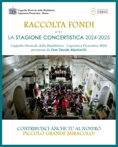Dar voce ai nuovi talenti, al via il Crowdfunding, la stagione concertistica 2024-25