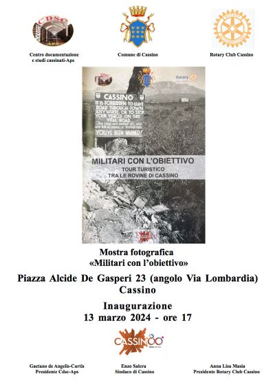 Mostra fotografica “Militari con l’obiettivo” sulla distruzione di Cassino