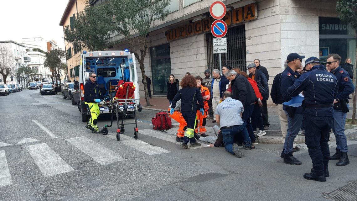 Due incidenti nel centro di Cassino a distanza di poche ore in via Zamosch e via Pascoli