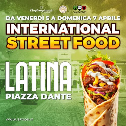 Latina, VIII edizione “International Street Food” dal 5-7 aprile