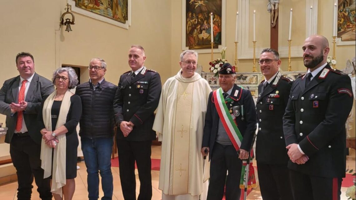 Carabiniere secolare a Coreno Ausonio, festeggiati i 100 anni dell’appuntato Filippo Ruggiero