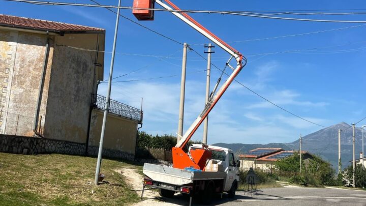 Settore Manutenzione al lavoro per la messa in sicurezza del territorio comunale e illuminazione