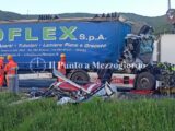 Incidente stradale in A1 tra quattro tir, un morto e oltre 10 chilometri di coda tra Cassino e Caianello