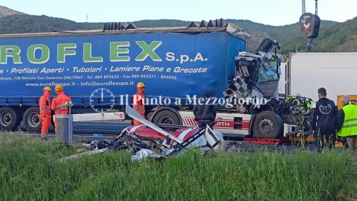 Incidente stradale in A1 tra quattro tir, un morto e oltre 10 chilometri di coda tra Cassino e Caianello