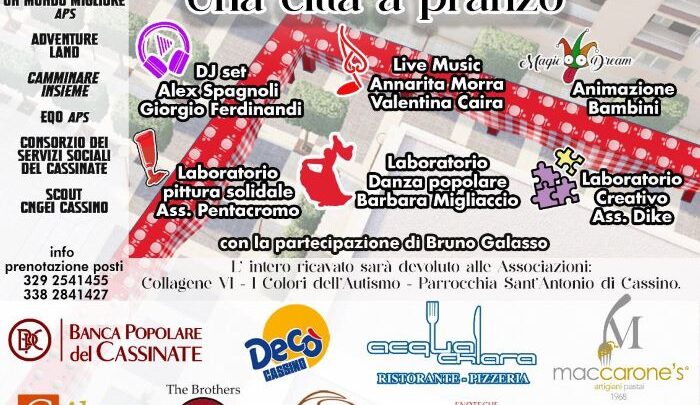 L’Isola pedonale, domenica 14, sarà il ristorante inclusivo della Città, tra festa e solidarietà