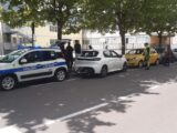 Incidente in via Garigliano incrocio con via Donizetti, tre auto coinvolte, nessun ferito