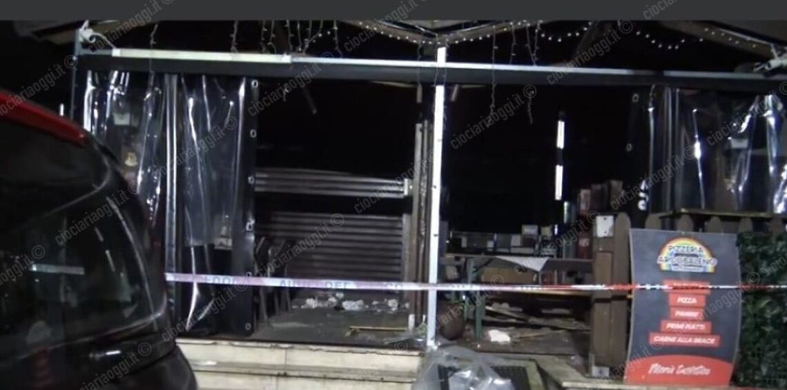 Bomba in una pizzeria: notte di paura al rione Colosseo