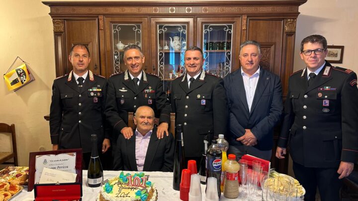 Pescosolido – Il carabiniere Giuseppe Petricca compie 101 anni