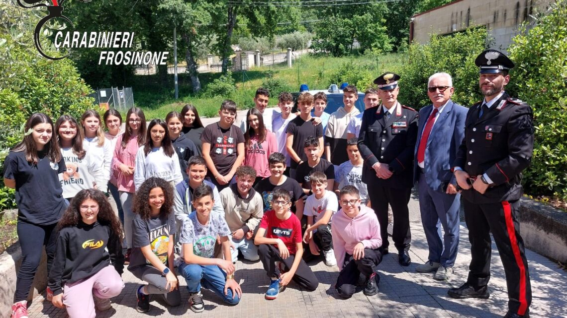 I Carabinieri di Veroli incontrano gli alunni del 1° Istituto Comprensivo