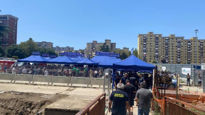 Scampia – La Protezione Civile di Caserta lancia campagna per la raccolta di beni di prima necessità per le famiglie sfollate