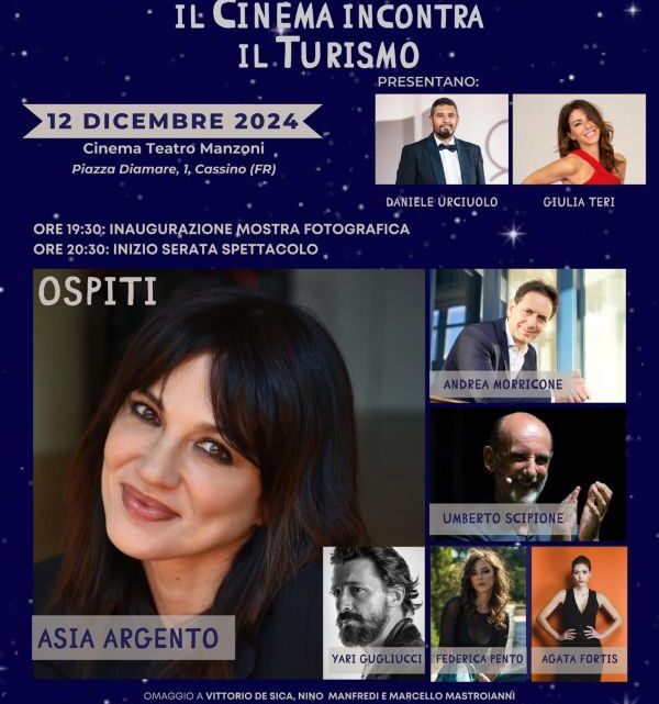 Spettacolo con le Stelle del Cinema e della Musica al Teatro Manzoni di Cassino Spettacolo con le Stelle del Cinema e della Musica al Teatro Manzoni di Cassino