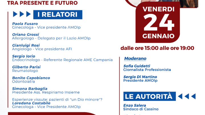 “Liste d’attesa: il ruolo del libero professionista tra presente e futuro” Cassino ospita i medici liberi professionisti per discutere delle sfide più urgenti del sistema sanitario