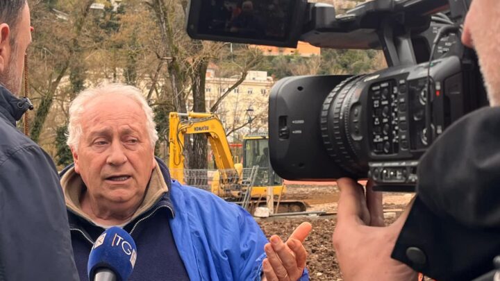 Lavori alla villa comunale, le telecamere della Rai alla conferenza stampa di Italia Nostra e Ansmi