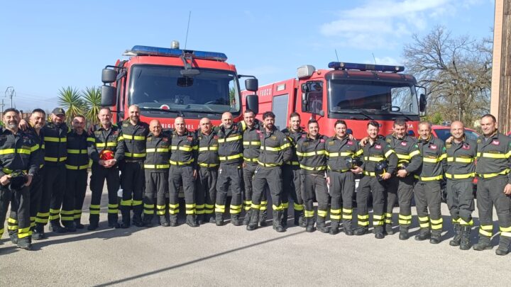 Commozione a Cassino per l’ultimo giorno di lavoro del capo reparto dei vigili del fuoco Massimo Cellini