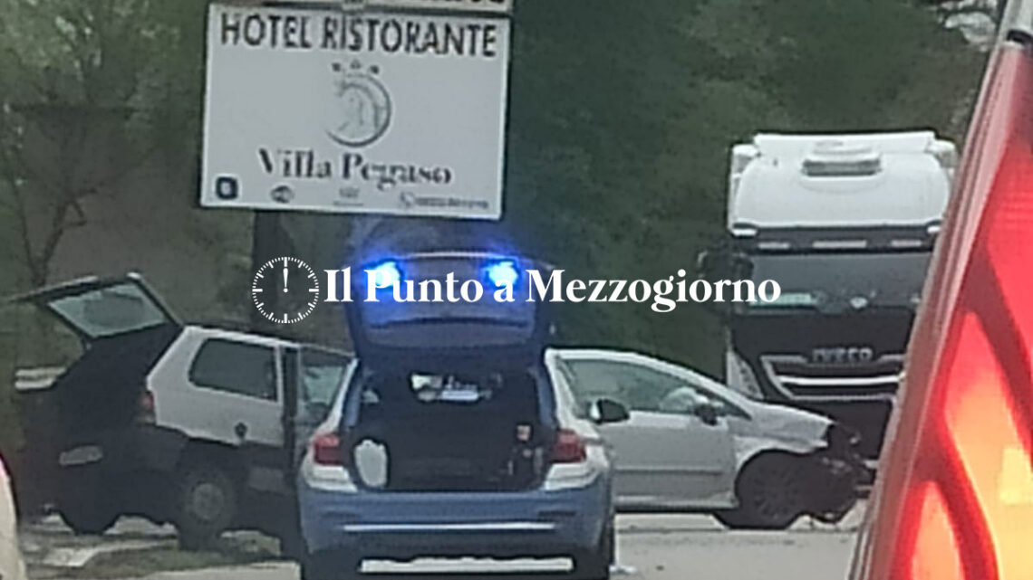 San Pietro Infine – Incidente stradale al confine con San Vittore, Casilina bloccata San Pietro Infine – Incidente stradale al confine con San Vittore, Casilina bloccata