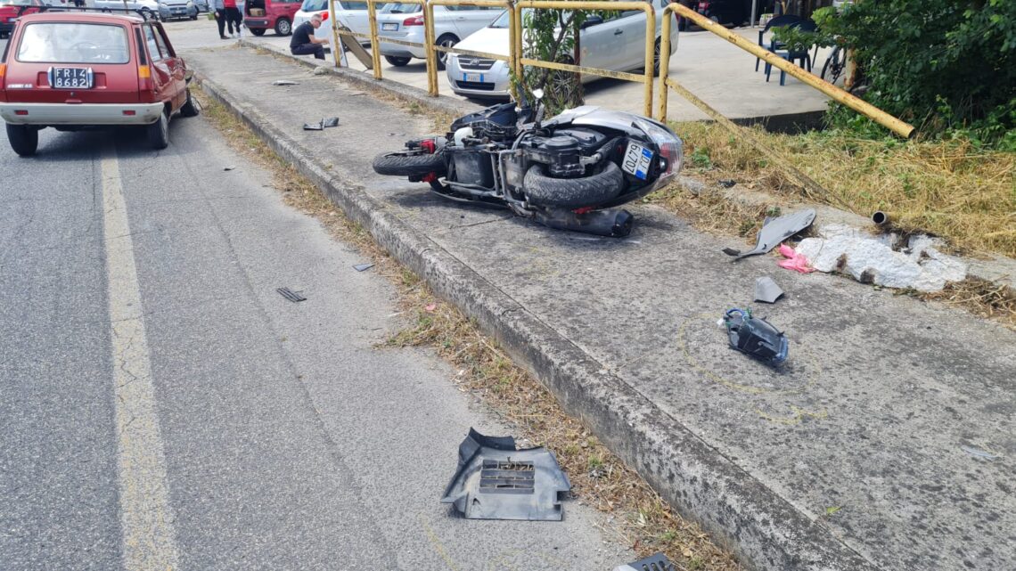 Incidente stradale a San Giorgio a Liri, 39enne ferito gravemente