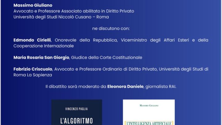 Al Circolo Antico Tiro di Roma confronto interdisciplinare su etica e diritto dell’Intelligenza artificiale