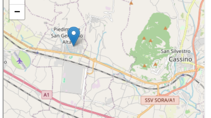 Lieve scossa di terremoto a Piedimonte San Germano