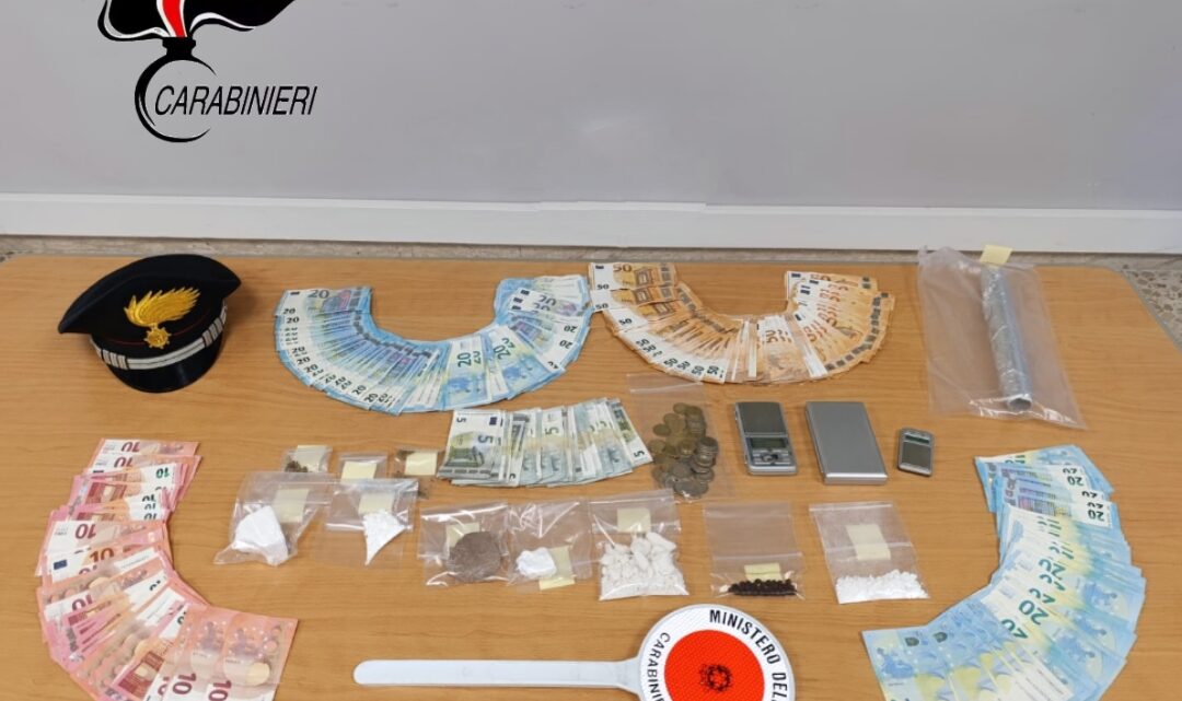 Cassino – Arrestata 47enne per spaccio di droga, sequestrati cocaina, crack, marijuana e oltre 6mila euro in contanti