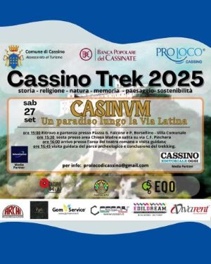 “Cassino Trek 2025” il via domenica 27 con partenza dalla rinnovata villa comunale
