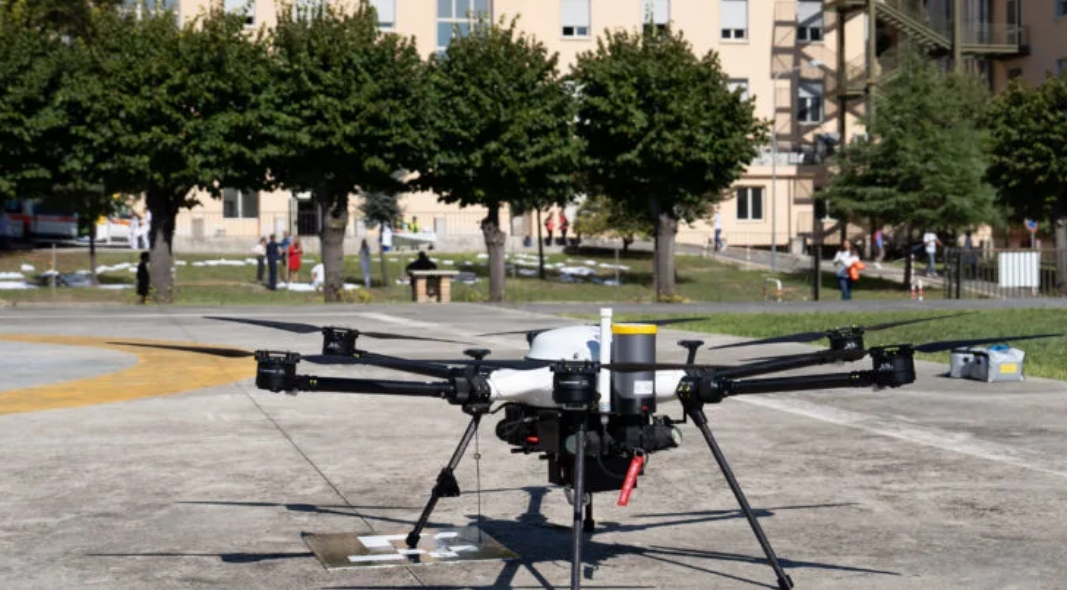 Droni per trasporto materiale sanitario dal San Camillo allo Spallanzani, oggi il primo volo