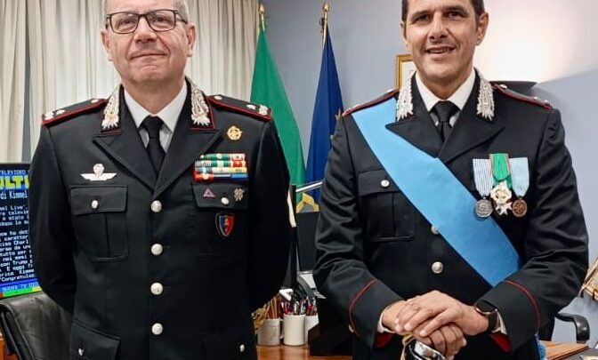 Dal Nas di Latina il nuovo comandante carabinieri di Pontecorvo, arriva il maggiore Felice Egidio