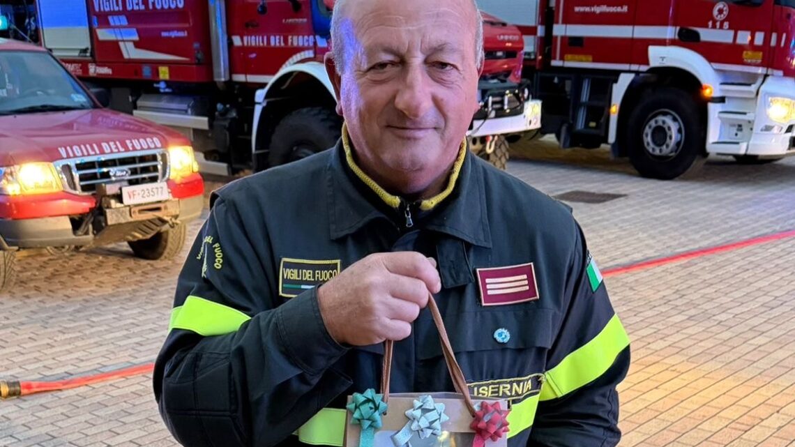 Una vita per la squadra: il capo reparto Orlando va in pensione, il Comando dei Vigili del Fuoco di Isernia ringrazia per la dedizione