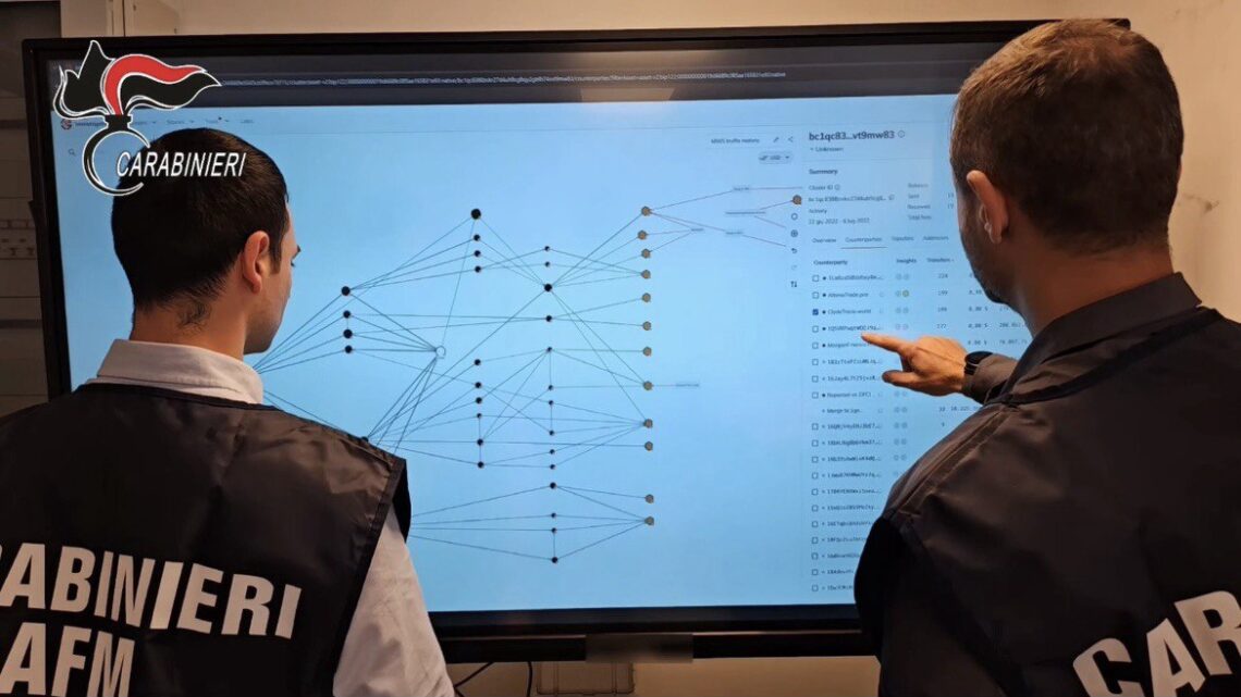 Spaccio su Telegram e pagamenti in Bitcoin: scoperta la base logistica alle porte di Roma