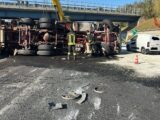 Pofi, A1 chiusa al traffico per ribaltamento tir, autista salvato dai vigili del fuoco