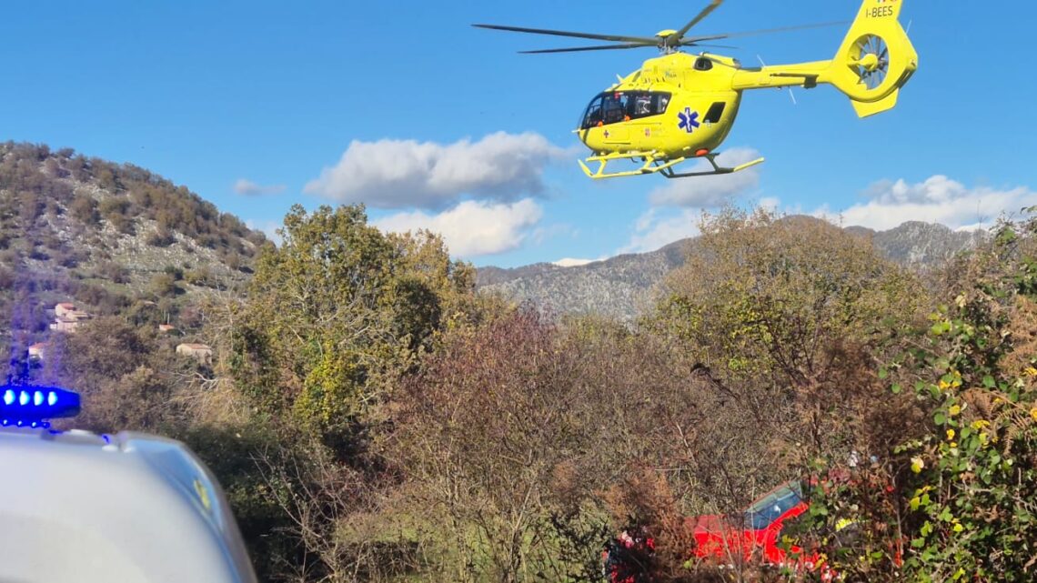 Incidente di caccia Terelle, uomo soccorso con elicottero