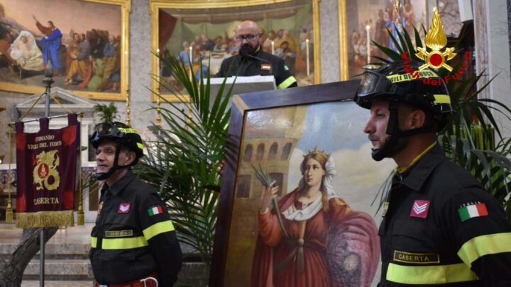 Vigili del Fuoco Caserta, Santa Barbara diventa festa esclusivamente religiosa: introdotta la giornata del Corpo il 27 febbraio
