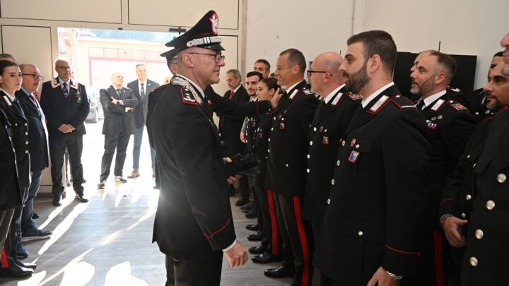 Visita del generale Cantoni al Comando provinciale dei Carabinieri di Frosinone
