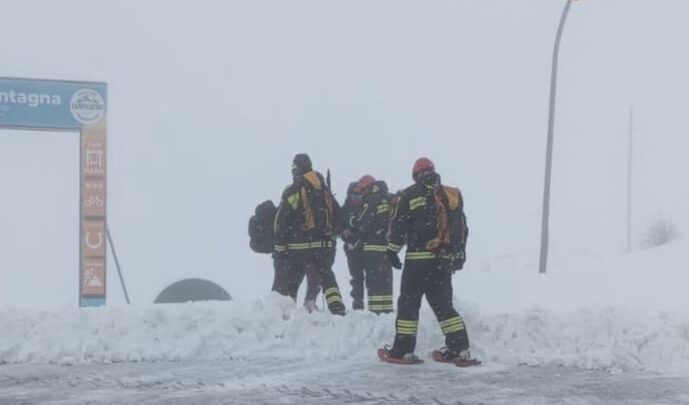Campocatino – Soccorsi dai vigili del fuoco del distaccamento di Fiuggi tre giovani escursionisti in difficoltà
