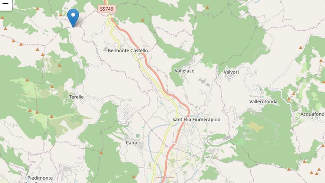 Lieve scossa sismica nel cassinate, registrato terremoto di magnitudo 2.5 a Belmonte Castello