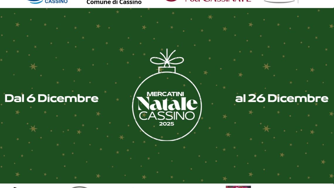 Natale a Cassino, mercatino e spettacoli per rendere la città attrattiva e inclusiva