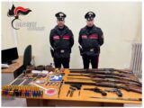 Frosinone – Arrestato 26enne: droga, armi e munizioni rubate nascoste in casa e in un garage