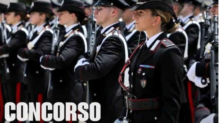 Arma dei Carabinieri, al via il sedicesimo concorso per il reclutamento di 898 allievi marescialli