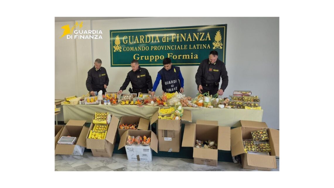 Pasqua pericolosa, sequestrati a Gaeta 3mila articoli non in regola
