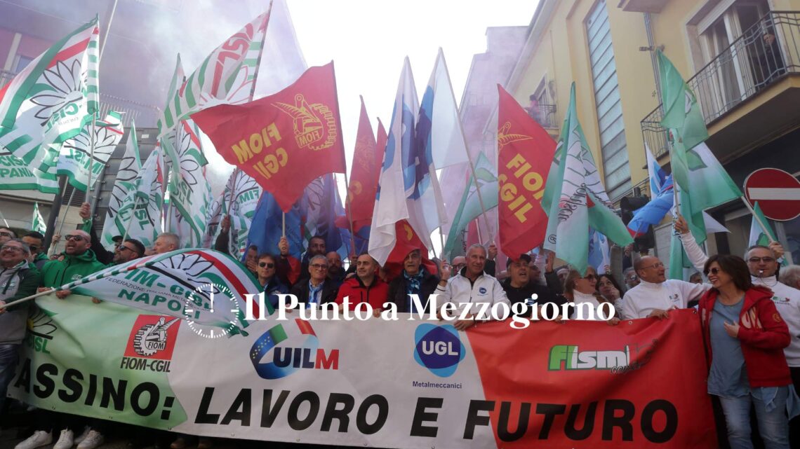 Cassino – Fim, Fiom e Uilm in piazza per l’automotive : “Senza prospettive non c’è futuro”