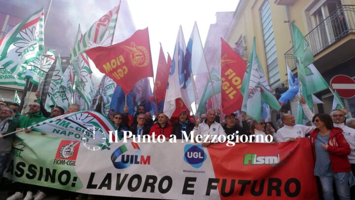Cassino – Fim, Fiom e Uilm in piazza per l’automotive : “Senza prospettive non c’è futuro”
