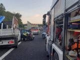 Incidente stradale sull’A1 a Frosinone: coinvolti auto, furgone e mezzo pesante