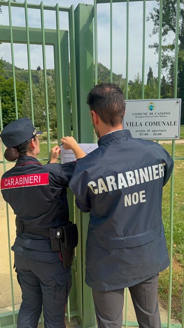 Rifiuti da demolizione con metalli pesanti al posto del prato nei lavori PNRR, sequestrata la Villa Comunale di Cassino