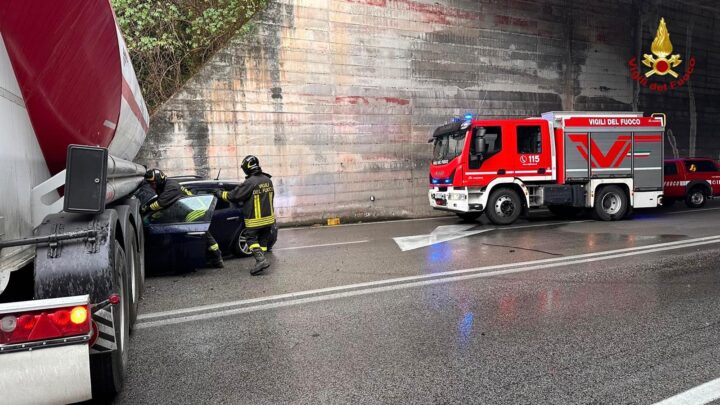 Incidente ad Isernia tra autotreno e auto, due feriti