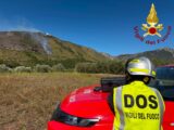 Notte di presidio e soccorsi aerei, brucia l’area di Ceppagna a Venafro
