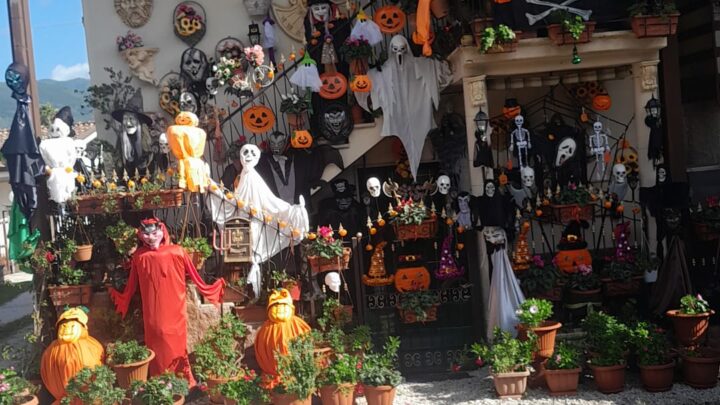 Cassino, a Caira la casa degli spettri della famiglia Pallucci: Halloween è una tradizione di famiglia